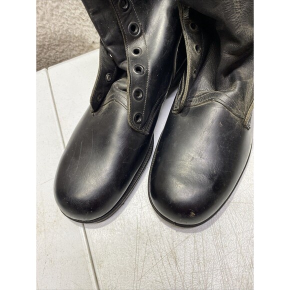 Genesco CIC Vintage US Military Combat Boots Black Leather Lace Up Size 12 N main image 15